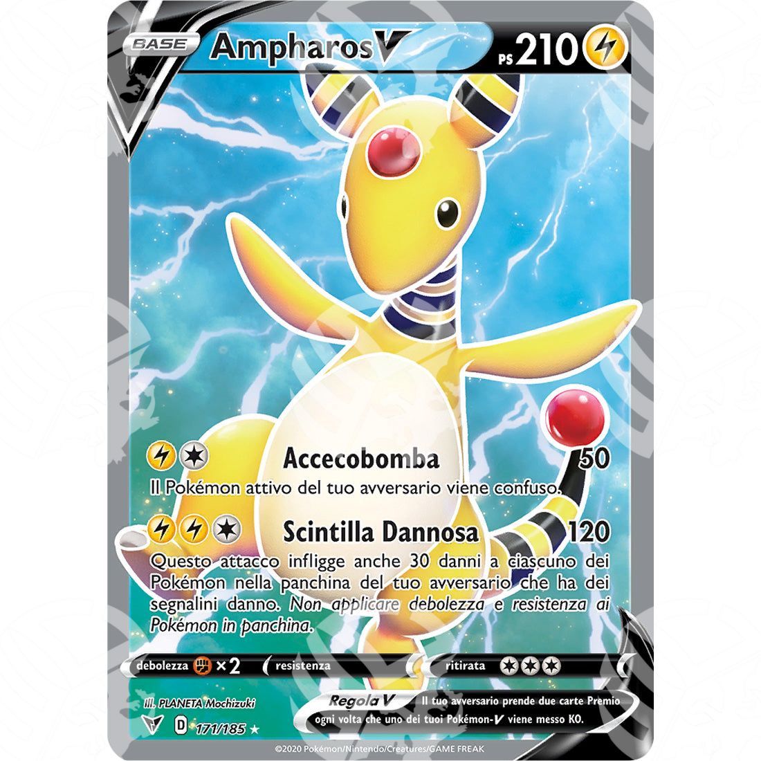 Voltaggio Sfolgorante - Ampharos V - Ultra Rare 171/185 - Warcard - Voltaggio Sfolgorante - Ampharos V - Ultra Rare 171/185 i prezzi più bassi sul mercato, solo da www.warcardshop.com! Carte singole, box, buste e mazzi.