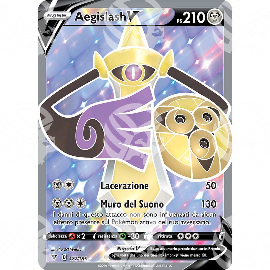 Voltaggio Sfolgorante - Aegislash V - Ultra Rare 177/185 - Warcard - Voltaggio Sfolgorante - Aegislash V - Ultra Rare 177/185 i prezzi più bassi sul mercato, solo da www.warcardshop.com! Carte singole, box, buste e mazzi.