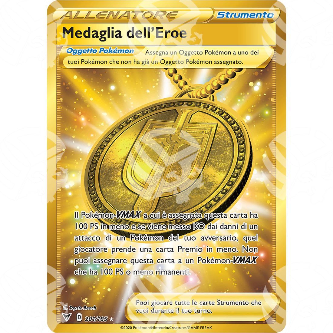 Voltaggio Sfolgorante - Hero's Medal - Secret Rare 201/185 - Warcard - Voltaggio Sfolgorante - Hero's Medal - Secret Rare 201/185 i prezzi più bassi sul mercato, solo da www.warcardshop.com! Carte singole, box, buste e mazzi.