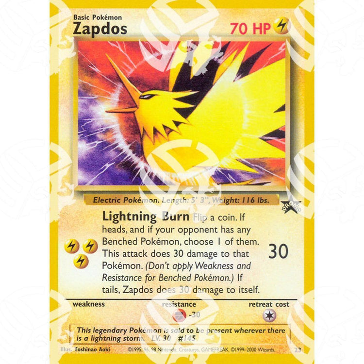 Wizards Black Star Promos - Zapdos - 23 - Warcard - Wizards Black Star Promos - Zapdos - 23 i prezzi più bassi sul mercato, solo da www.warcardshop.com! Carte singole, box, buste e mazzi.