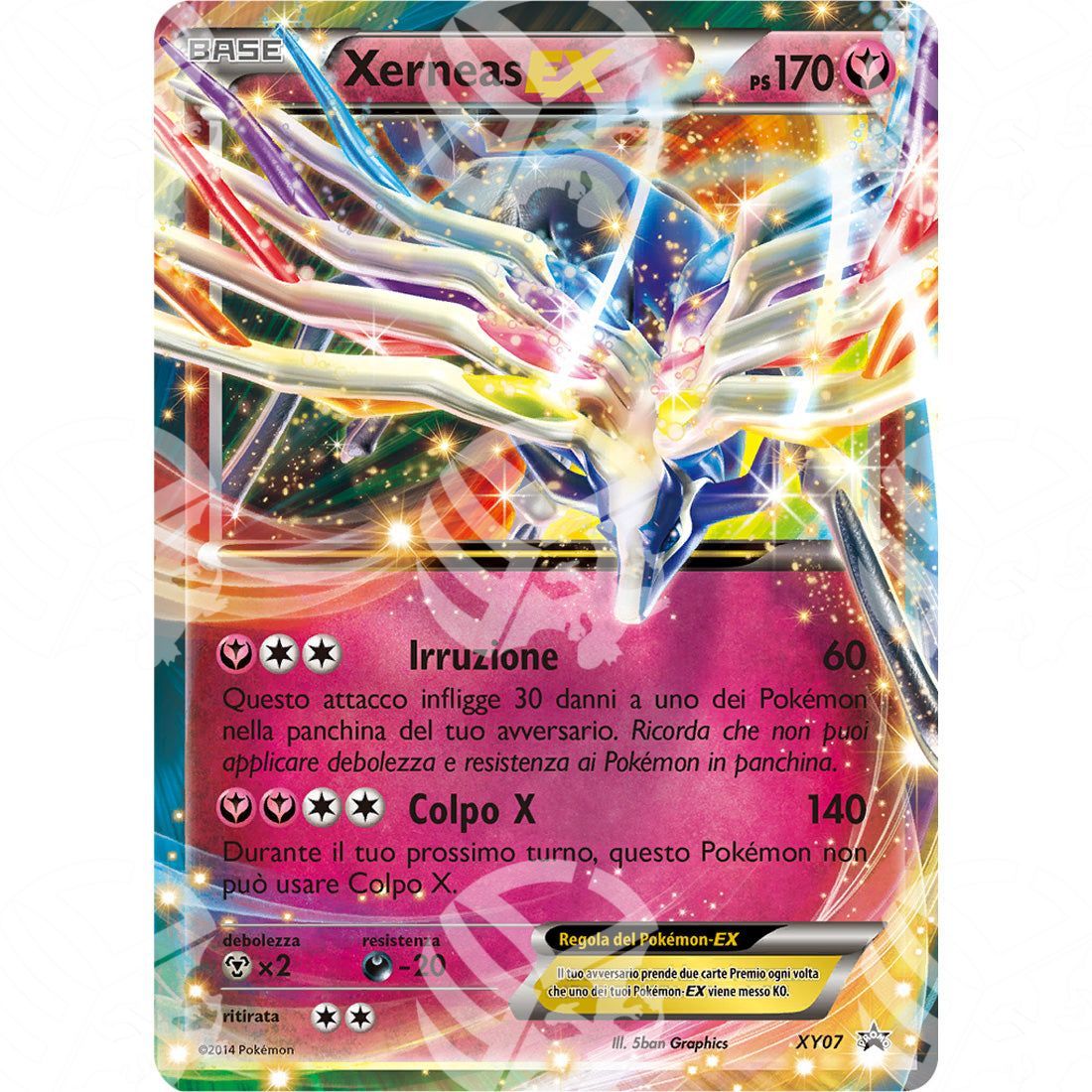 Black Star Promos - XY - Xerneas EX - Holo Promo XY07 - Warcard - Black Star Promos - XY - Xerneas EX - Holo Promo XY07 i prezzi più bassi sul mercato, solo da www.warcardshop.com! Carte singole, box, buste e mazzi.