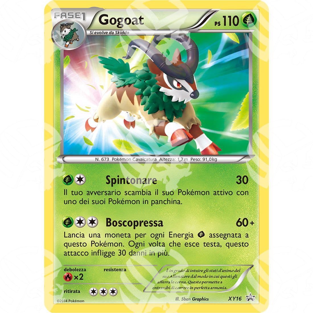 Black Star Promos - XY - Gogoat - Holo Promo XY16 - Warcard - Black Star Promos - XY - Gogoat - Holo Promo XY16 i prezzi più bassi sul mercato, solo da www.warcardshop.com! Carte singole, box, buste e mazzi.