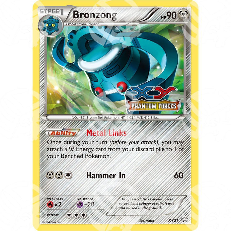 Black Star Promos - XY - Bronzong - Prerelease XY21 - Warcard - Black Star Promos - XY - Bronzong - Prerelease XY21 i prezzi più bassi sul mercato, solo da www.warcardshop.com! Carte singole, box, buste e mazzi.