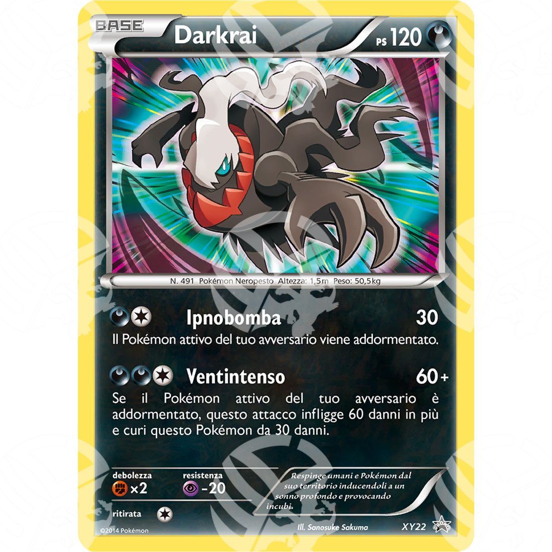 Black Star Promos - XY - Darkrai - Holo Promo XY22 - Warcard - Black Star Promos - XY - Darkrai - Holo Promo XY22 i prezzi più bassi sul mercato, solo da www.warcardshop.com! Carte singole, box, buste e mazzi.