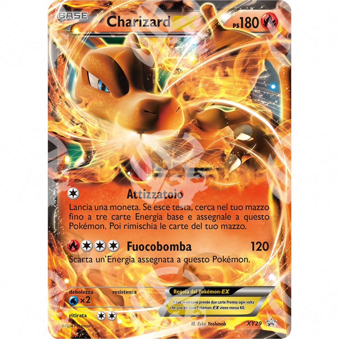 Black Star Promos - XY - Charizard EX - Holo Promo XY29 - Warcard - Black Star Promos - XY - Charizard EX - Holo Promo XY29 i prezzi più bassi sul mercato, solo da www.warcardshop.com! Carte singole, box, buste e mazzi.