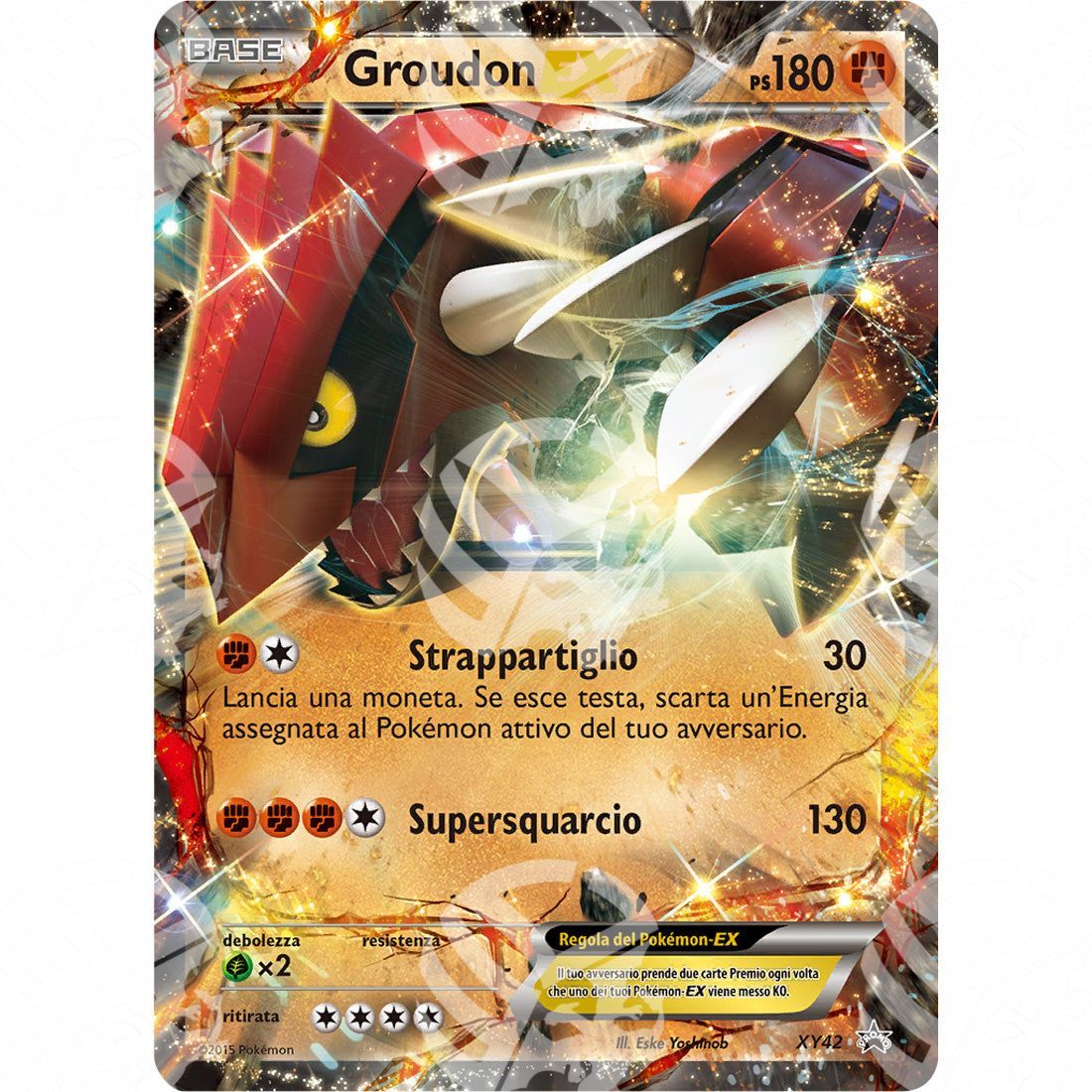 Black Star Promos - XY - Groudon EX - Holo Promo XY42 - Warcard - Black Star Promos - XY - Groudon EX - Holo Promo XY42 i prezzi più bassi sul mercato, solo da www.warcardshop.com! Carte singole, box, buste e mazzi.