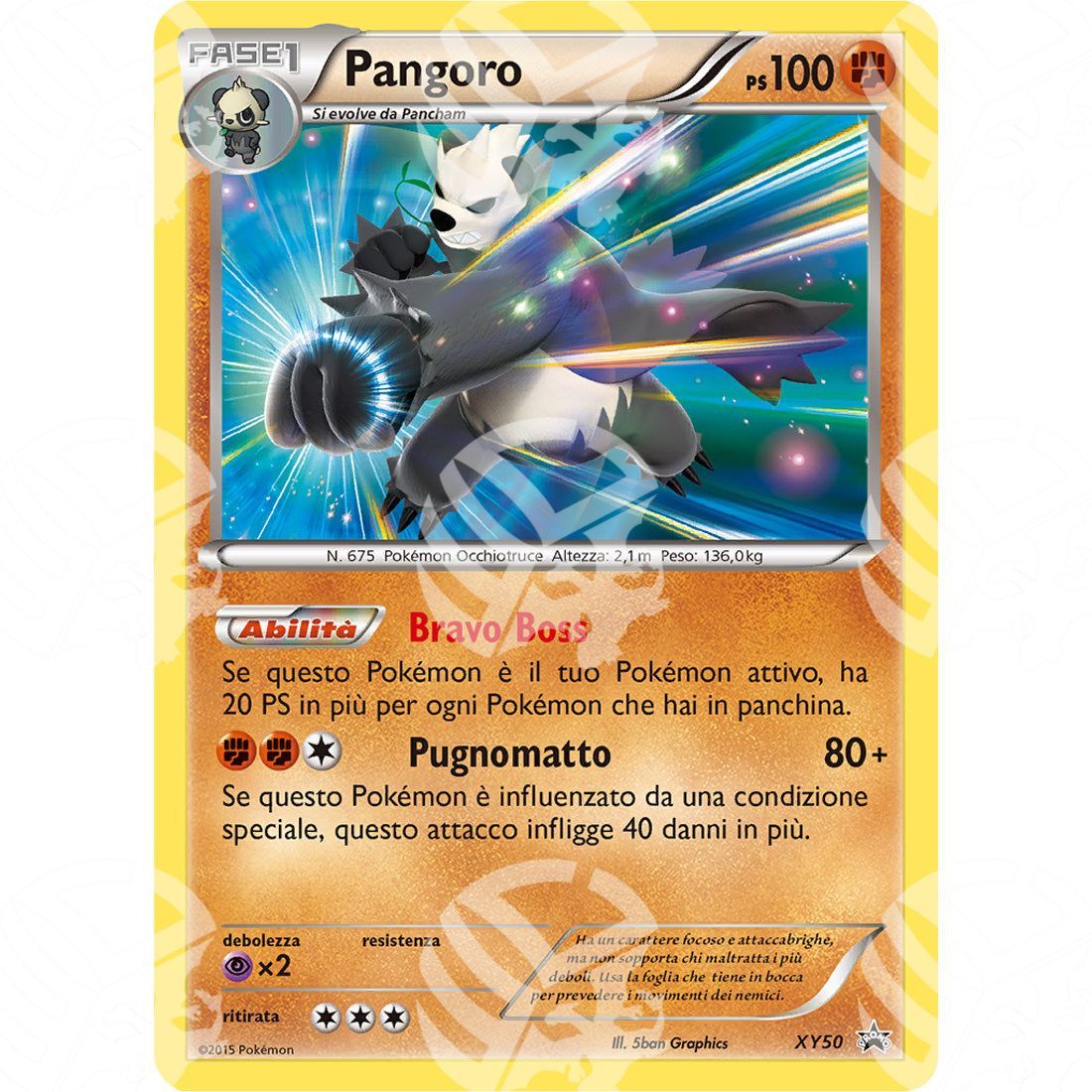 Black Star Promos - XY - Pangoro - Holo Promo XY50 - Warcard - Black Star Promos - XY - Pangoro - Holo Promo XY50 i prezzi più bassi sul mercato, solo da www.warcardshop.com! Carte singole, box, buste e mazzi.