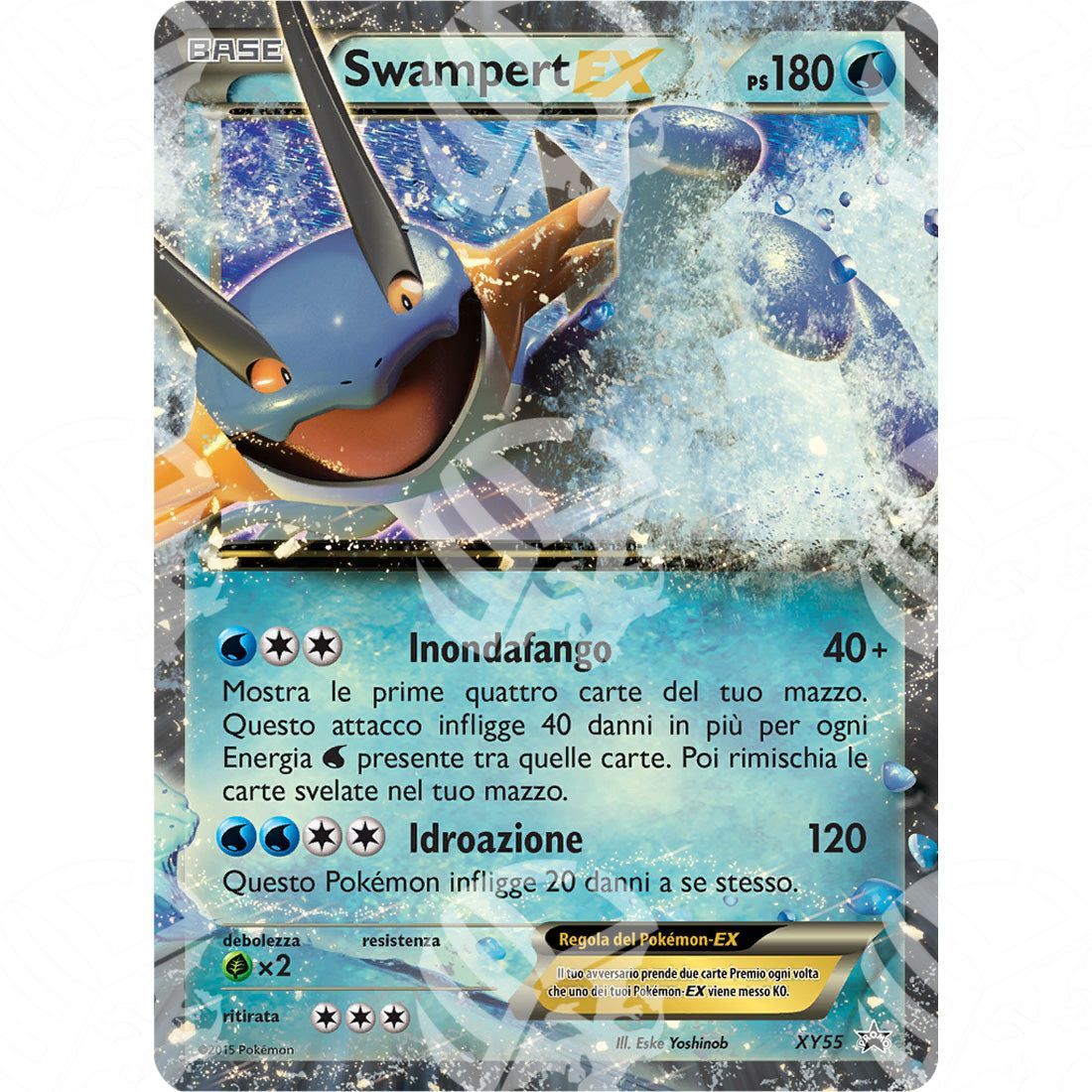 Black Star Promos - XY - Swampert EX - Holo Promo XY55 - Warcard - Black Star Promos - XY - Swampert EX - Holo Promo XY55 i prezzi più bassi sul mercato, solo da www.warcardshop.com! Carte singole, box, buste e mazzi.