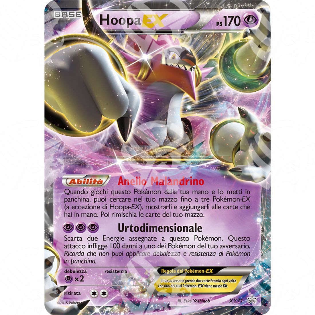 Black Star Promos - XY - Hoopa EX - Holo Promo XY71 - Warcard - Black Star Promos - XY - Hoopa EX - Holo Promo XY71 i prezzi più bassi sul mercato, solo da www.warcardshop.com! Carte singole, box, buste e mazzi.