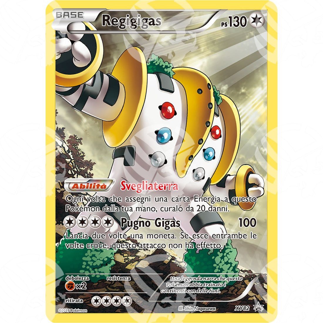 Black Star Promos - XY - Regigigas - Holo Promo XY82 - Warcard - Black Star Promos - XY - Regigigas - Holo Promo XY82 i prezzi più bassi sul mercato, solo da www.warcardshop.com! Carte singole, box, buste e mazzi.