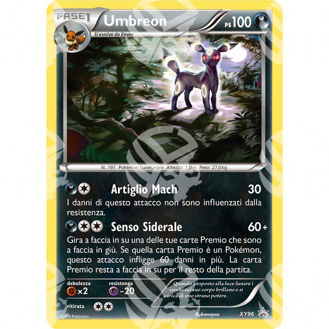 Black Star Promos - XY - Umbreon - Holo Promo XY96 - Warcard - Black Star Promos - XY - Umbreon - Holo Promo XY96 i prezzi più bassi sul mercato, solo da www.warcardshop.com! Carte singole, box, buste e mazzi.