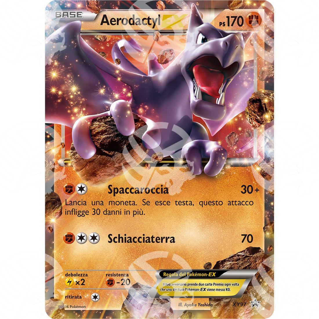 Black Star Promos - XY - Aerodactyl EX - Holo Promo XY97 - Warcard - Black Star Promos - XY - Aerodactyl EX - Holo Promo XY97 i prezzi più bassi sul mercato, solo da www.warcardshop.com! Carte singole, box, buste e mazzi.