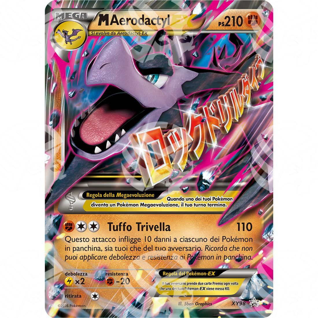 Black Star Promos - XY - M Aerodactyl EX - Holo Promo XY98 - Warcard - Black Star Promos - XY - M Aerodactyl EX - Holo Promo XY98 i prezzi più bassi sul mercato, solo da www.warcardshop.com! Carte singole, box, buste e mazzi.