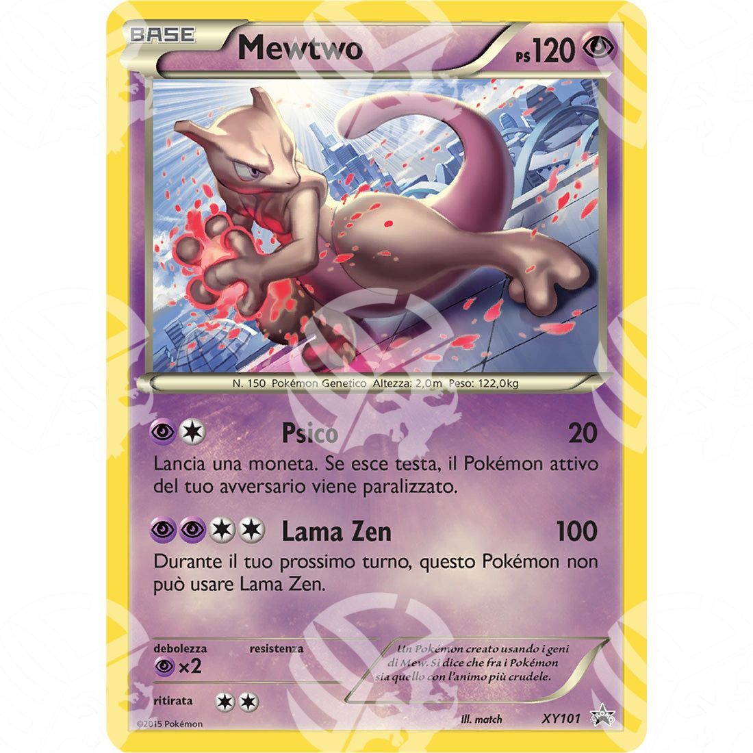 Black Star Promos - XY - Mewtwo - Holo Promo XY101 - Warcard - Black Star Promos - XY - Mewtwo - Holo Promo XY101 i prezzi più bassi sul mercato, solo da www.warcardshop.com! Carte singole, box, buste e mazzi.