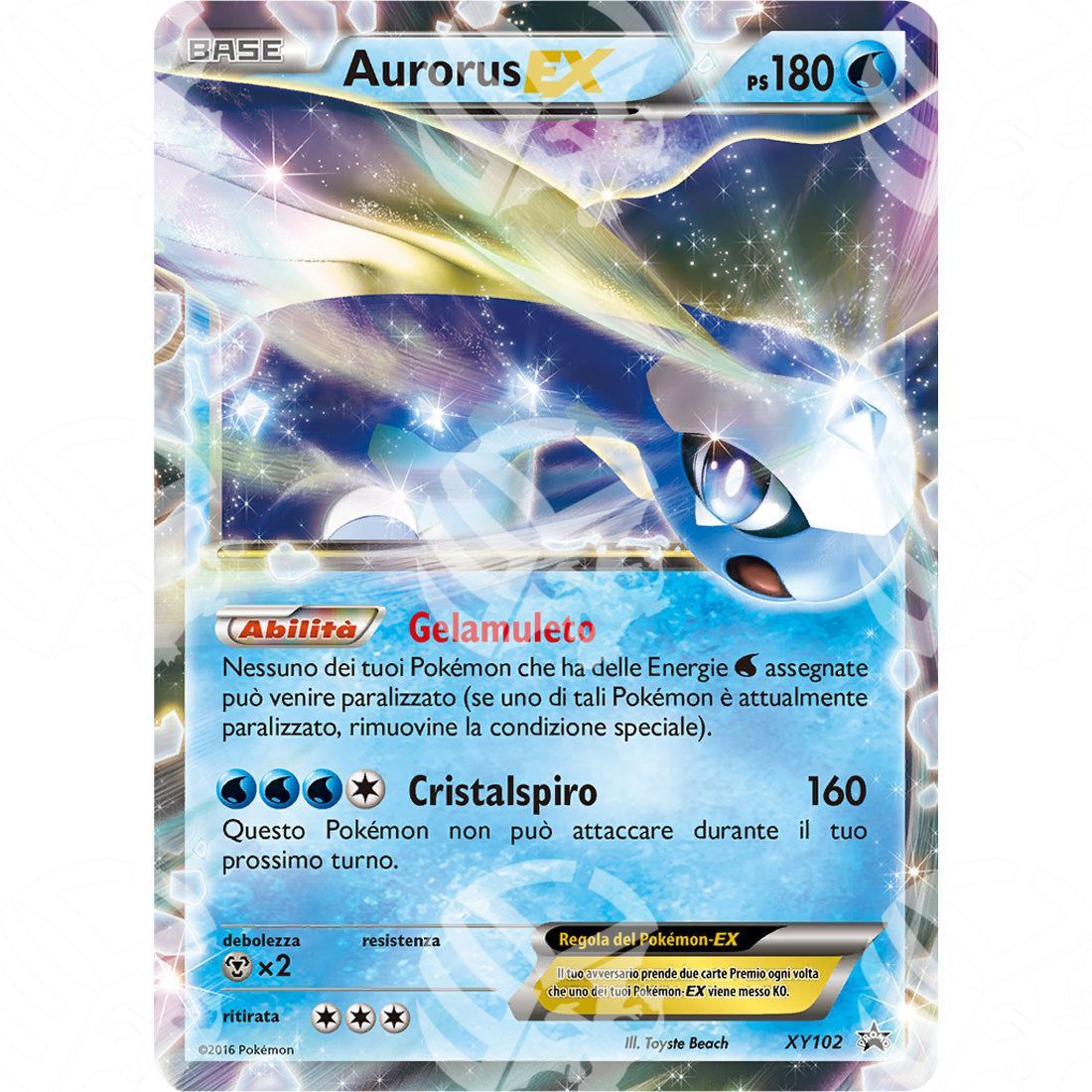 Black Star Promos - XY - Aurorus EX - Holo Promo XY102 - Warcard - Black Star Promos - XY - Aurorus EX - Holo Promo XY102 i prezzi più bassi sul mercato, solo da www.warcardshop.com! Carte singole, box, buste e mazzi.