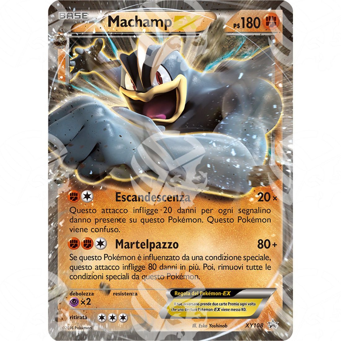 Black Star Promos - XY - Machamp EX - Holo Promo XY108 - Warcard - Black Star Promos - XY - Machamp EX - Holo Promo XY108 i prezzi più bassi sul mercato, solo da www.warcardshop.com! Carte singole, box, buste e mazzi.