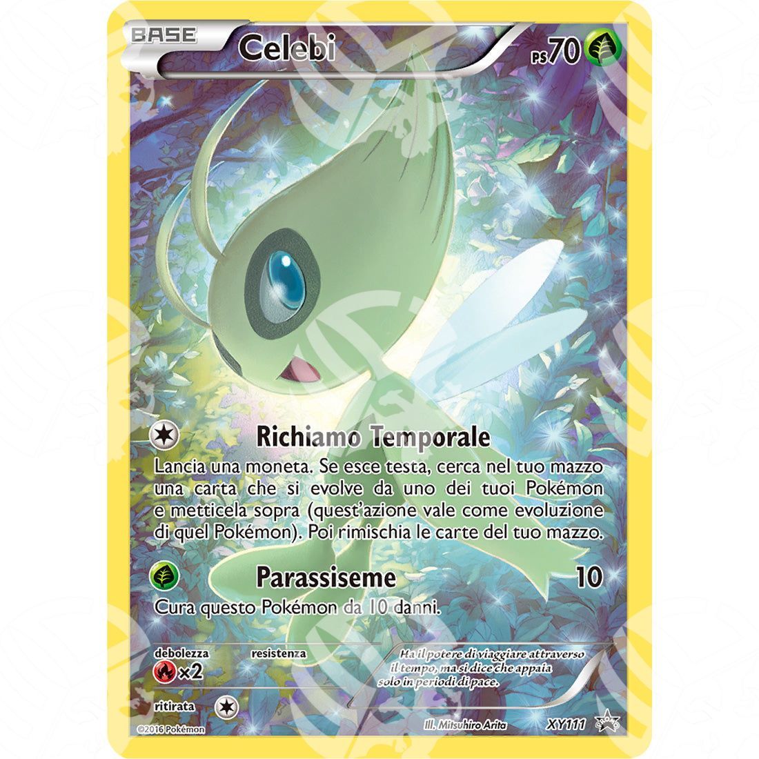 Black Star Promos - XY - Celebi - Holo Promo XY111 - Warcard - Black Star Promos - XY - Celebi - Holo Promo XY111 i prezzi più bassi sul mercato, solo da www.warcardshop.com! Carte singole, box, buste e mazzi.