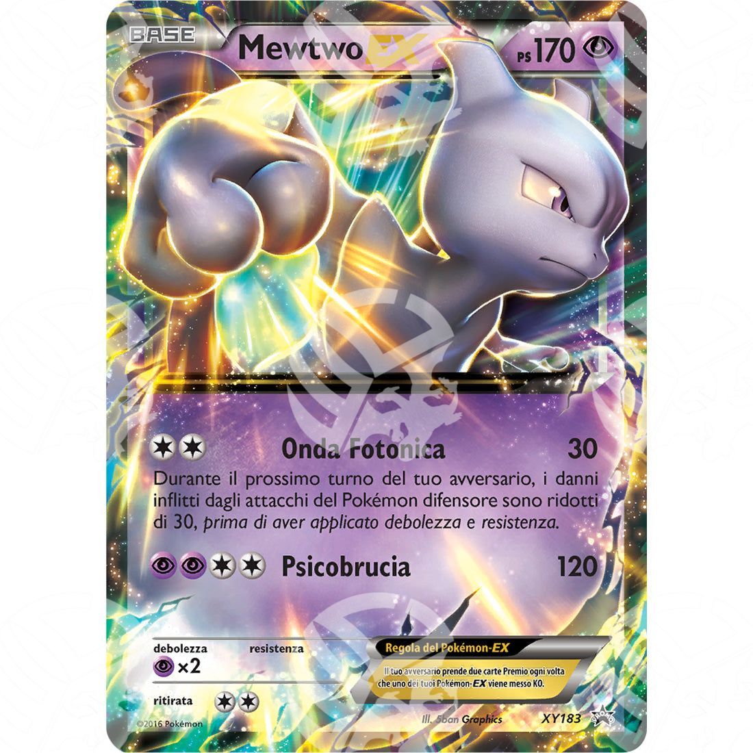 Black Star Promos - XY - Mewtwo EX - Holo Promo XY183 - Warcard - Black Star Promos - XY - Mewtwo EX - Holo Promo XY183 i prezzi più bassi sul mercato, solo da www.warcardshop.com! Carte singole, box, buste e mazzi.