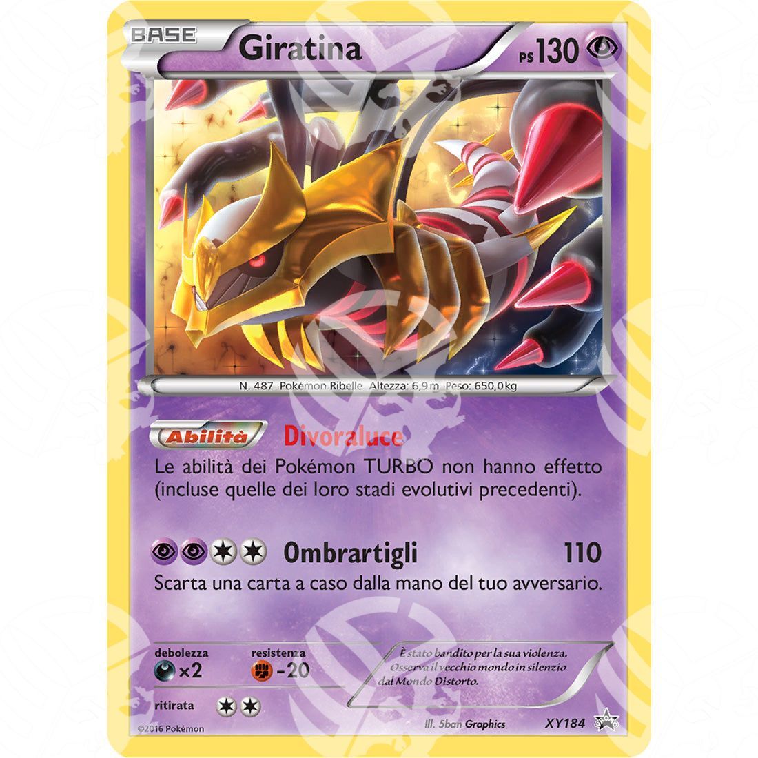 Black Star Promos - XY - Giratina - Holo Promo XY184 - Warcard - Black Star Promos - XY - Giratina - Holo Promo XY184 i prezzi più bassi sul mercato, solo da www.warcardshop.com! Carte singole, box, buste e mazzi.