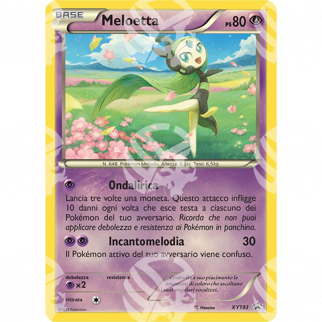 Black Star Promos - XY - Meloetta - Holo Promo XY193 - Warcard - Black Star Promos - XY - Meloetta - Holo Promo XY193 i prezzi più bassi sul mercato, solo da www.warcardshop.com! Carte singole, box, buste e mazzi.