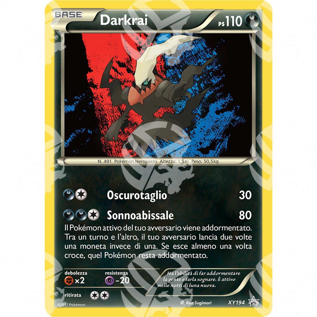 Black Star Promos - XY - Darkrai - Holo Promo XY194 - Warcard - Black Star Promos - XY - Darkrai - Holo Promo XY194 i prezzi più bassi sul mercato, solo da www.warcardshop.com! Carte singole, box, buste e mazzi.