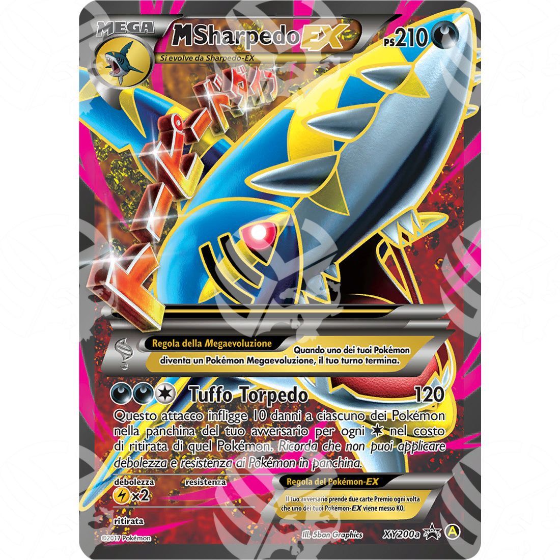 Black Star Promos - XY - M Sharpedo EX - Holo Promo XY200a - Warcard - Black Star Promos - XY - M Sharpedo EX - Holo Promo XY200a i prezzi più bassi sul mercato, solo da www.warcardshop.com! Carte singole, box, buste e mazzi.