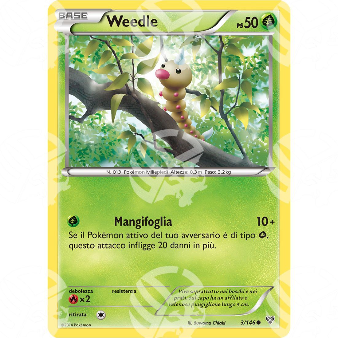 XY - Weedle - 3/146 - Warcard - XY - Weedle - 3/146 i prezzi più bassi sul mercato, solo da www.warcardshop.com! Carte singole, box, buste e mazzi.