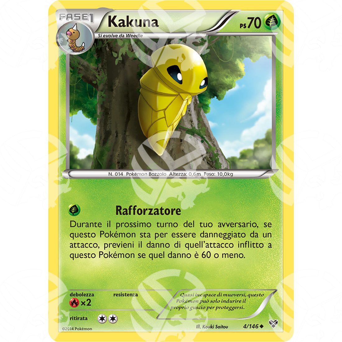 XY - Kakuna - 4/146 - Warcard - XY - Kakuna - 4/146 i prezzi più bassi sul mercato, solo da www.warcardshop.com! Carte singole, box, buste e mazzi.