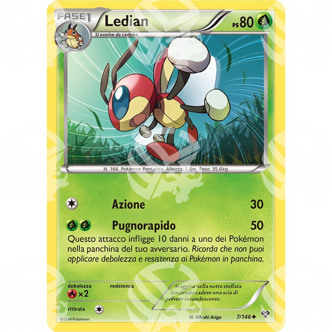 XY - Ledian - 7/146 - Warcard - XY - Ledian - 7/146 i prezzi più bassi sul mercato, solo da www.warcardshop.com! Carte singole, box, buste e mazzi.