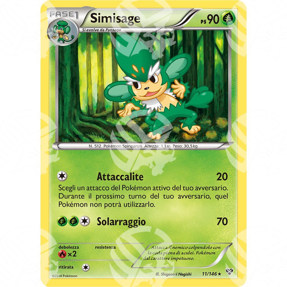 XY - Simisage - 11/146 - Warcard - XY - Simisage - 11/146 i prezzi più bassi sul mercato, solo da www.warcardshop.com! Carte singole, box, buste e mazzi.