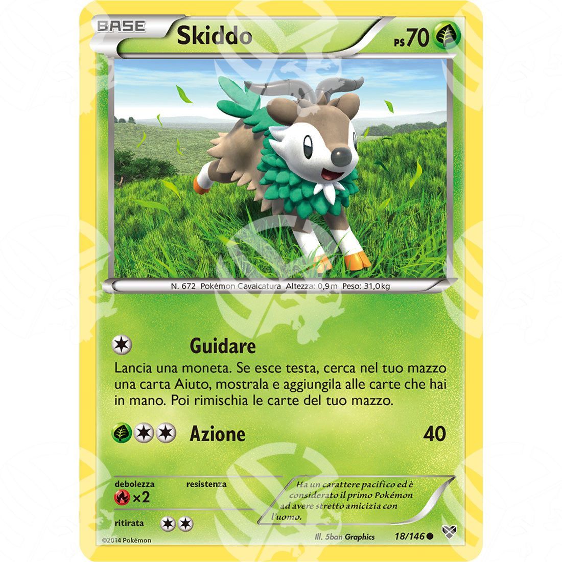 XY - Skiddo - 18/146 - Warcard - XY - Skiddo - 18/146 i prezzi più bassi sul mercato, solo da www.warcardshop.com! Carte singole, box, buste e mazzi.