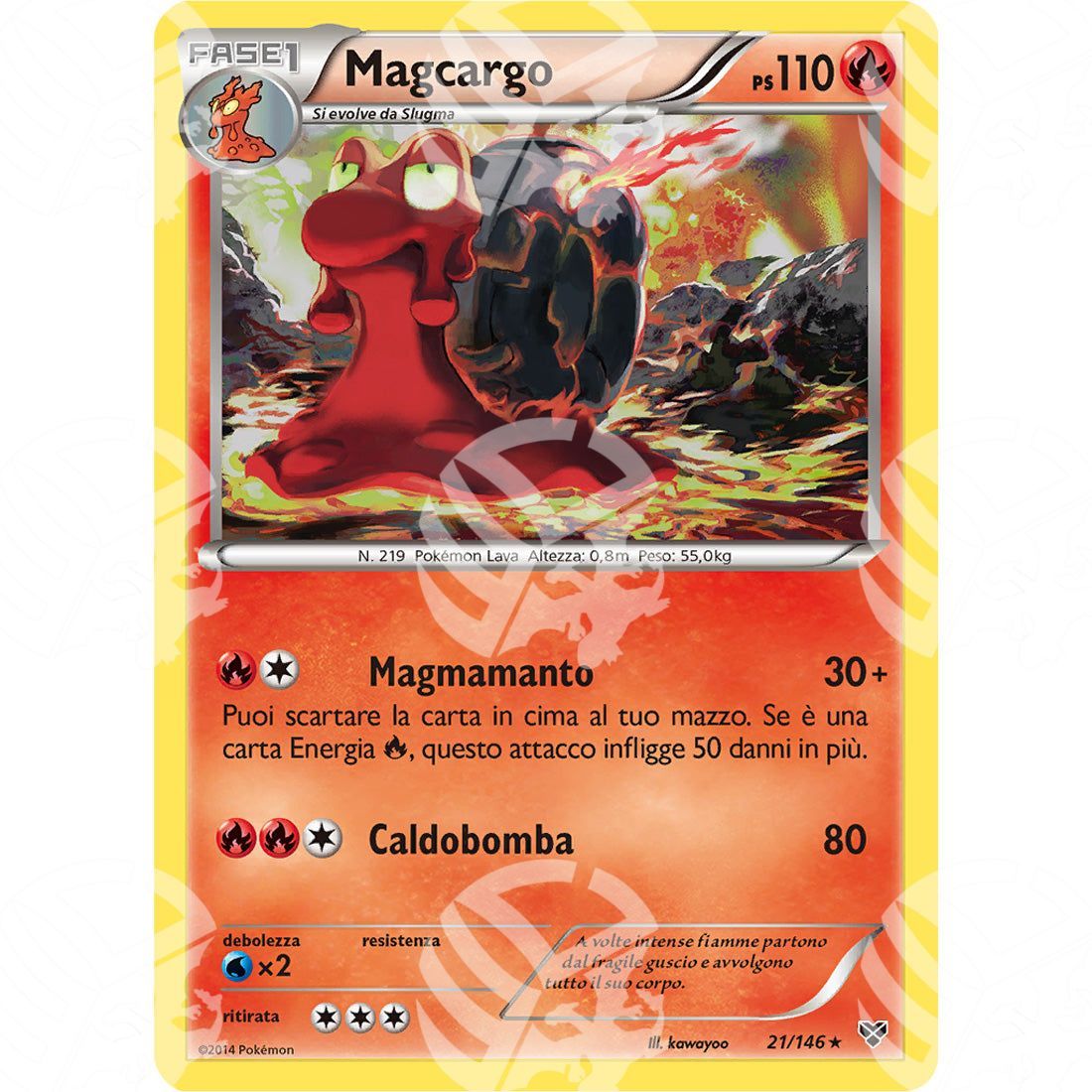 XY - Magcargo - 21/146 - Warcard - XY - Magcargo - 21/146 i prezzi più bassi sul mercato, solo da www.warcardshop.com! Carte singole, box, buste e mazzi.