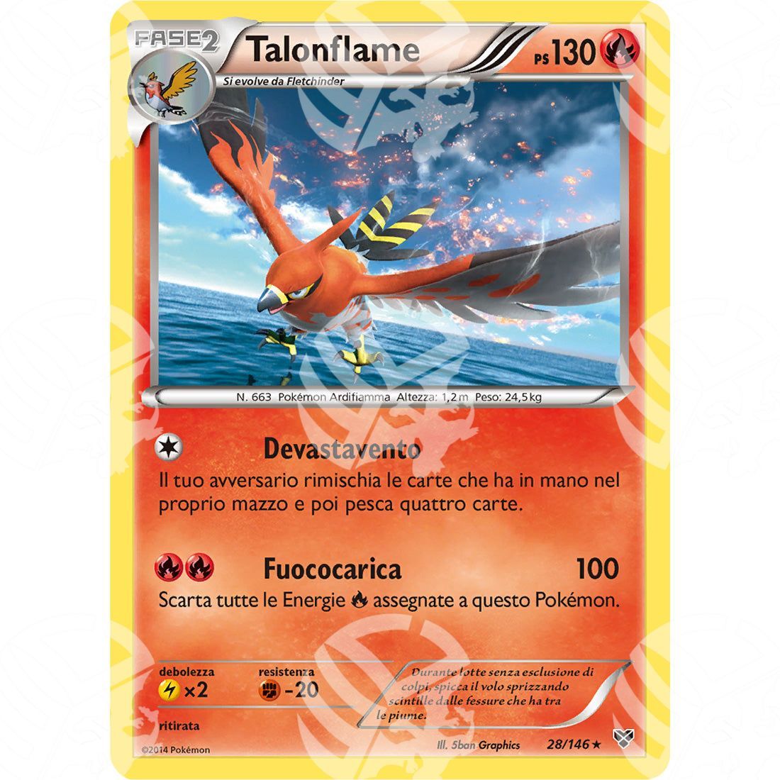 XY - Talonflame - Holo Rare 28/146 - Warcard - XY - Talonflame - Holo Rare 28/146 i prezzi più bassi sul mercato, solo da www.warcardshop.com! Carte singole, box, buste e mazzi.