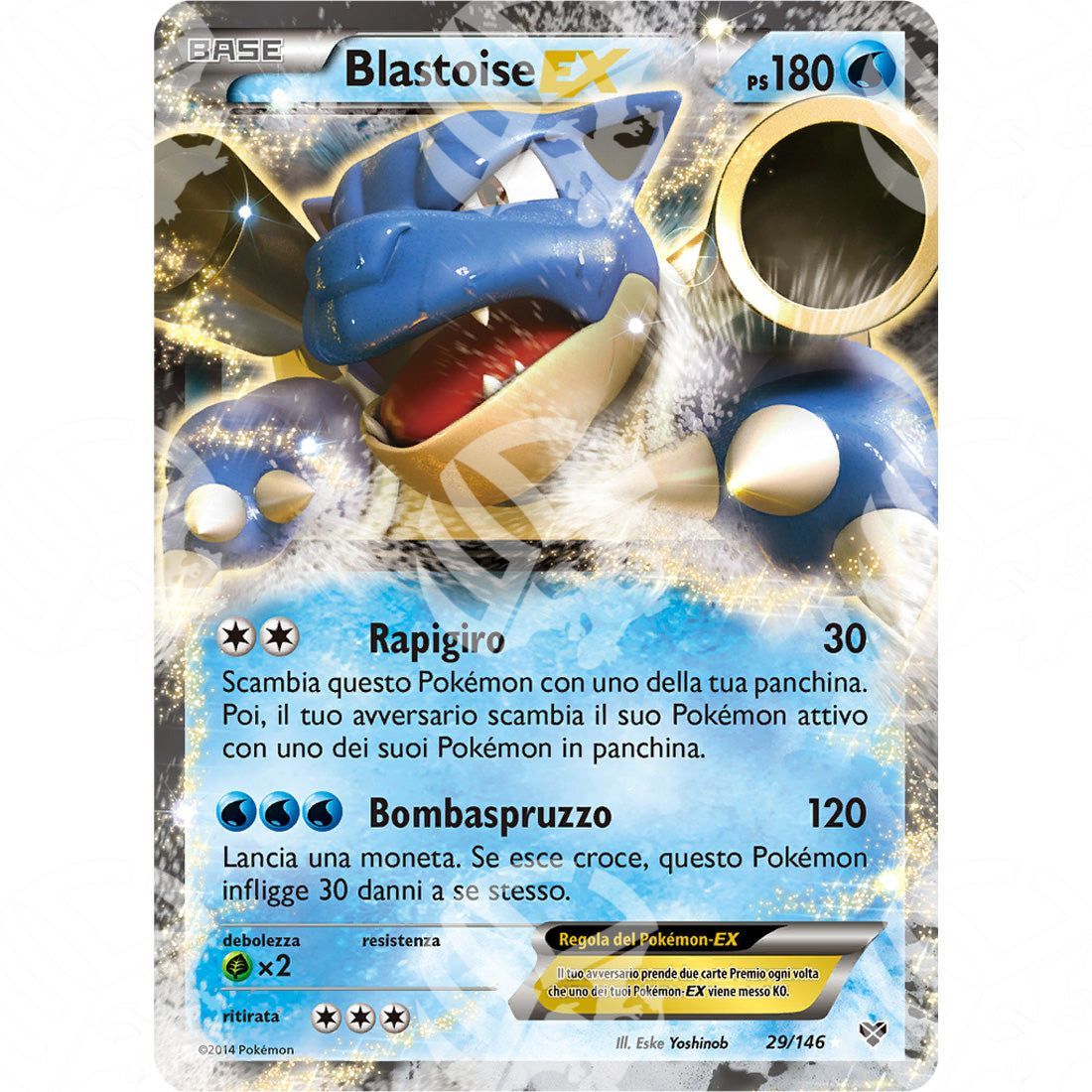 XY - Blastoise EX - Ultra Rare 29/146 - Warcard - XY - Blastoise EX - Ultra Rare 29/146 i prezzi più bassi sul mercato, solo da www.warcardshop.com! Carte singole, box, buste e mazzi.