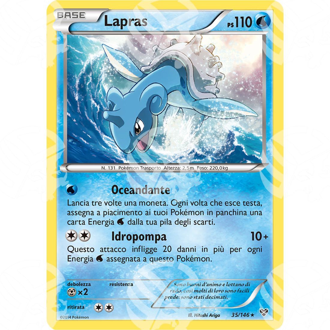 XY - Lapras - Holo Rare 35/146 - Warcard - XY - Lapras - Holo Rare 35/146 i prezzi più bassi sul mercato, solo da www.warcardshop.com! Carte singole, box, buste e mazzi.