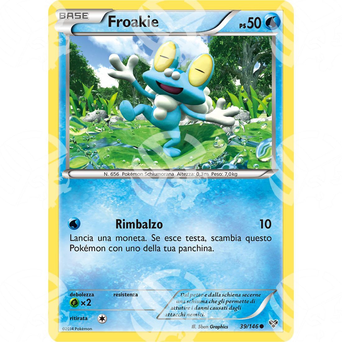 XY - Froakie - 39/146 - Warcard - XY - Froakie - 39/146 i prezzi più bassi sul mercato, solo da www.warcardshop.com! Carte singole, box, buste e mazzi.