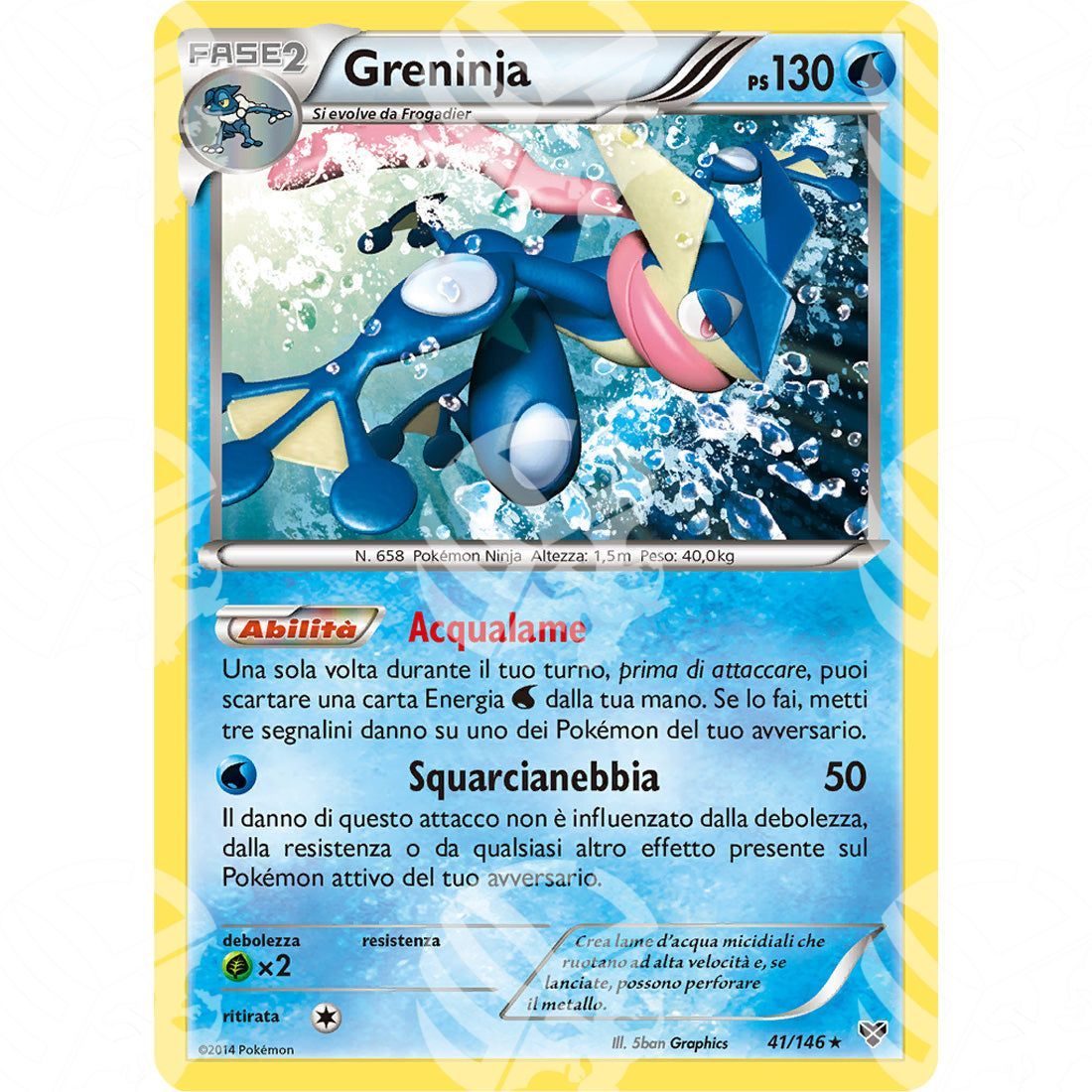 XY - Greninja - Holo Rare 41/146 - Warcard - XY - Greninja - Holo Rare 41/146 i prezzi più bassi sul mercato, solo da www.warcardshop.com! Carte singole, box, buste e mazzi.