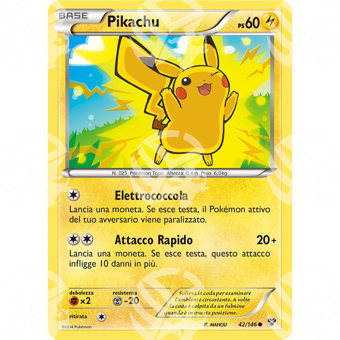 XY - Pikachu - 42/146 - Warcard - XY - Pikachu - 42/146 i prezzi più bassi sul mercato, solo da www.warcardshop.com! Carte singole, box, buste e mazzi.