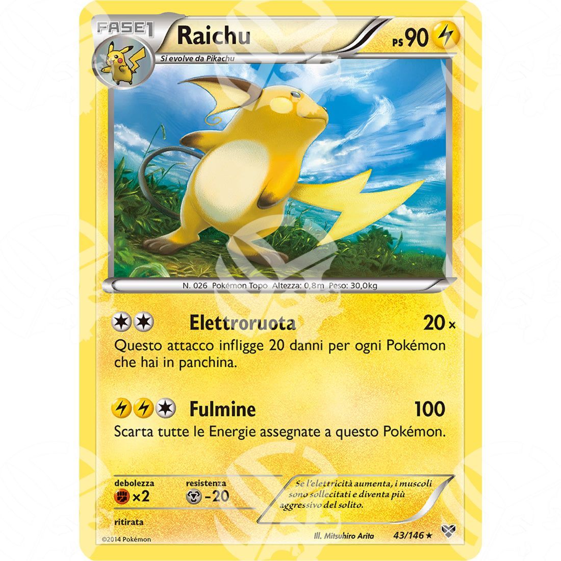 XY - Raichu - Holo Rare 43/146 - Warcard - XY - Raichu - Holo Rare 43/146 i prezzi più bassi sul mercato, solo da www.warcardshop.com! Carte singole, box, buste e mazzi.