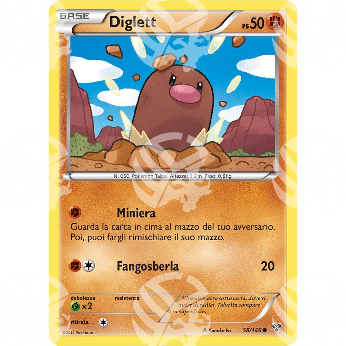 XY - Diglett - 58/146 - Warcard - XY - Diglett - 58/146 i prezzi più bassi sul mercato, solo da www.warcardshop.com! Carte singole, box, buste e mazzi.