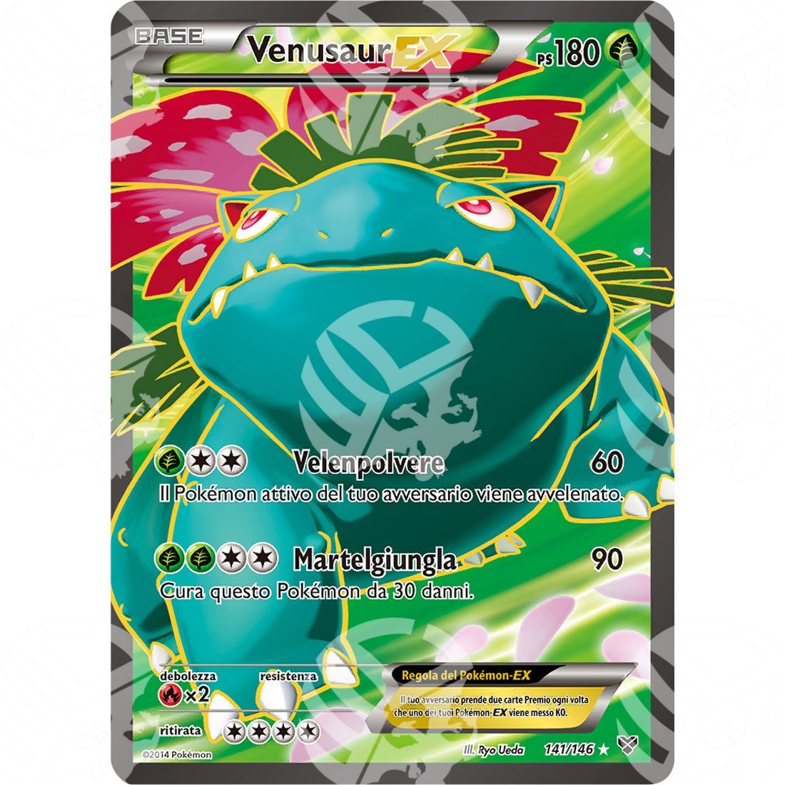 XY - Venusaur EX - Full-Art 141/146 - Warcard - XY - Venusaur EX - Full-Art 141/146 i prezzi più bassi sul mercato, solo da www.warcardshop.com! Carte singole, box, buste e mazzi.