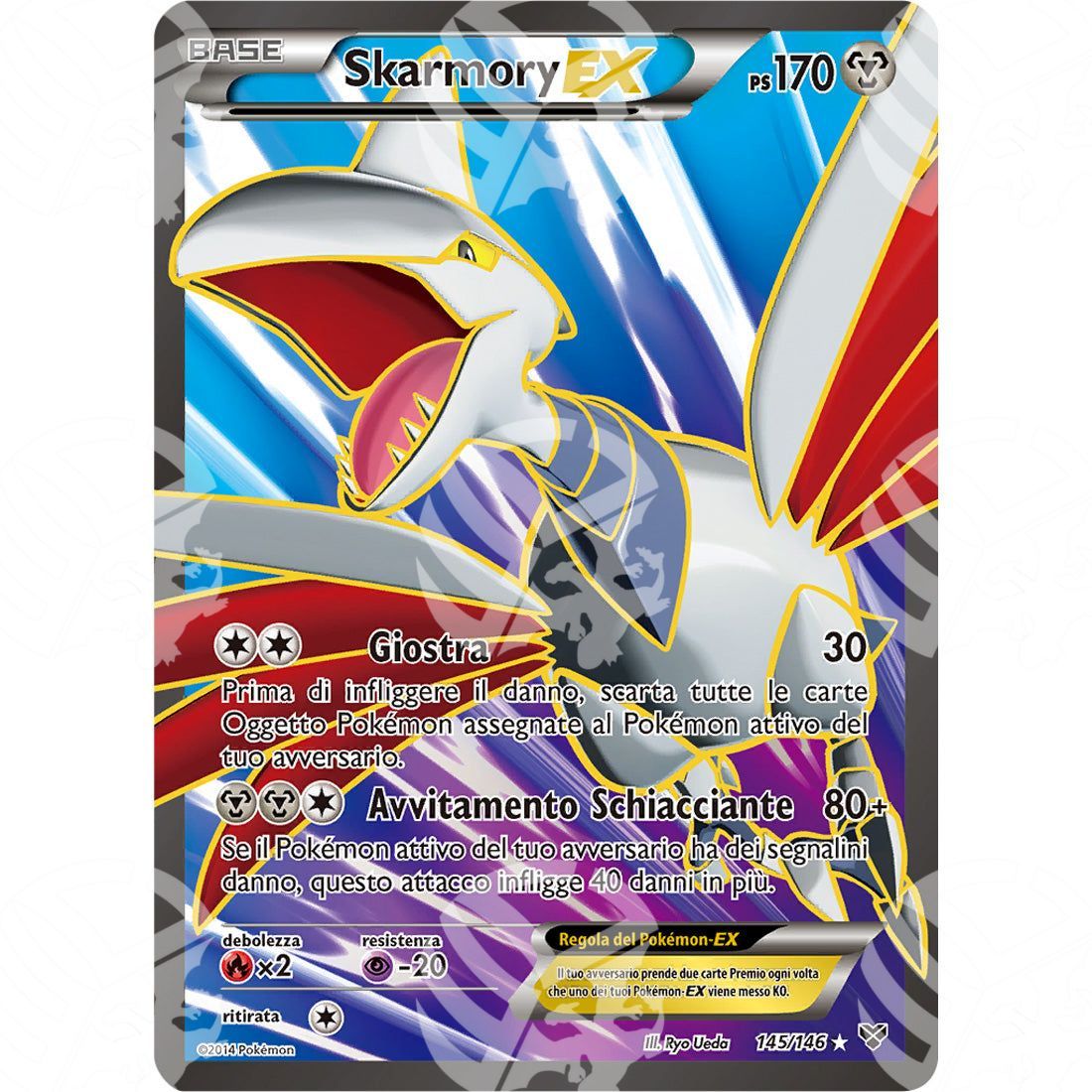 XY - Skarmory EX - Full-Art 145/146 - Warcard - XY - Skarmory EX - Full-Art 145/146 i prezzi più bassi sul mercato, solo da www.warcardshop.com! Carte singole, box, buste e mazzi.