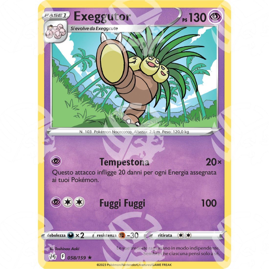 Zenit Regale - Exeggutor - 058/159 - Warcard - Zenit Regale - Exeggutor - 058/159 i prezzi più bassi sul mercato, solo da www.warcardshop.com! Carte singole, box, buste e mazzi.