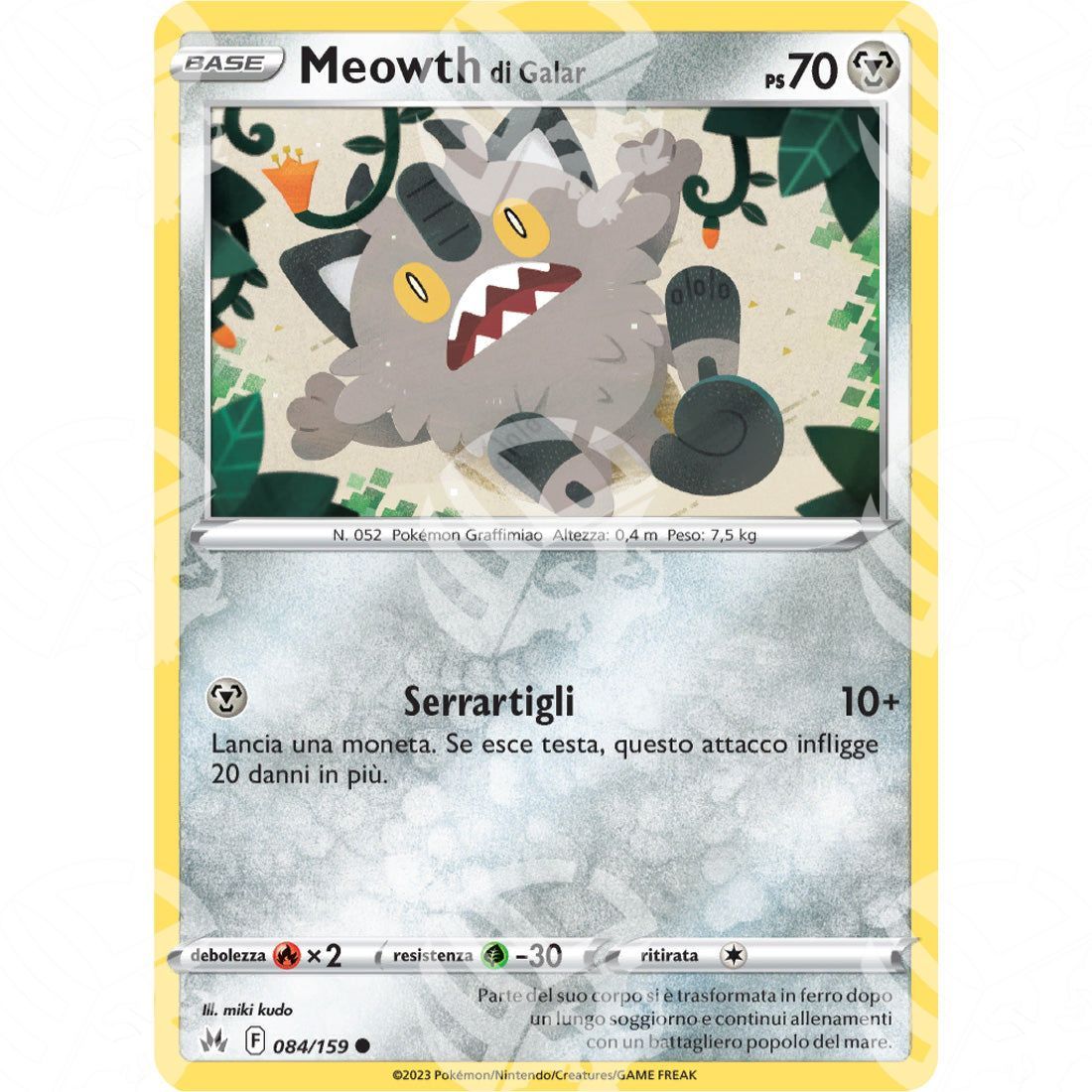 Zenit Regale - Galarian Meowth - 084/159 - Warcard - Zenit Regale - Galarian Meowth - 084/159 i prezzi più bassi sul mercato, solo da www.warcardshop.com! Carte singole, box, buste e mazzi.