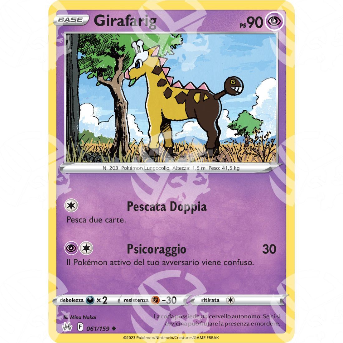 Zenit Regale - Girafarig - 061/159 - Warcard - Zenit Regale - Girafarig - 061/159 i prezzi più bassi sul mercato, solo da www.warcardshop.com! Carte singole, box, buste e mazzi.