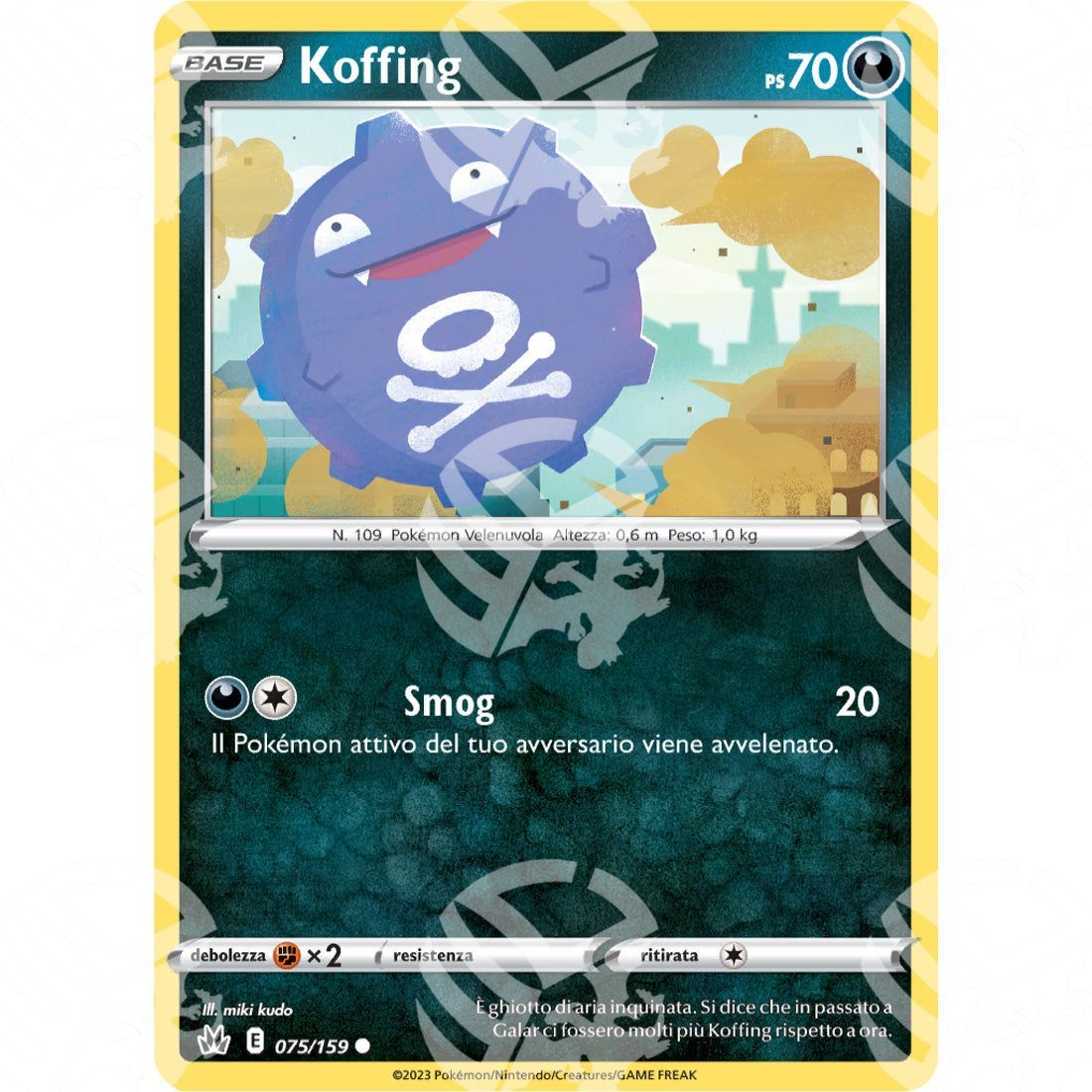 Zenit Regale - Koffing - 075/159 - Warcard - Zenit Regale - Koffing - 075/159 i prezzi più bassi sul mercato, solo da www.warcardshop.com! Carte singole, box, buste e mazzi.