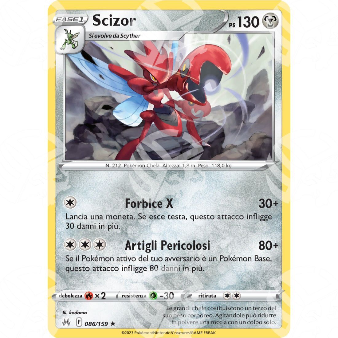 Zenit Regale - Scizor - 086/159 - Warcard - Zenit Regale - Scizor - 086/159 i prezzi più bassi sul mercato, solo da www.warcardshop.com! Carte singole, box, buste e mazzi.