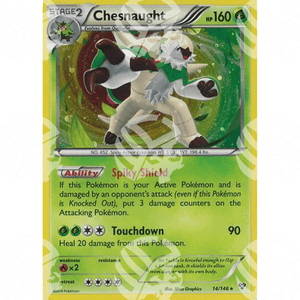 Black Star Promos - XY - Chesnaught - Cosmos Holo Promo 14/146 - Warcard - Black Star Promos - XY - Chesnaught - Cosmos Holo Promo 14/146 i prezzi più bassi sul mercato, solo da www.warcardshop.com! Carte singole, box, buste e mazzi.