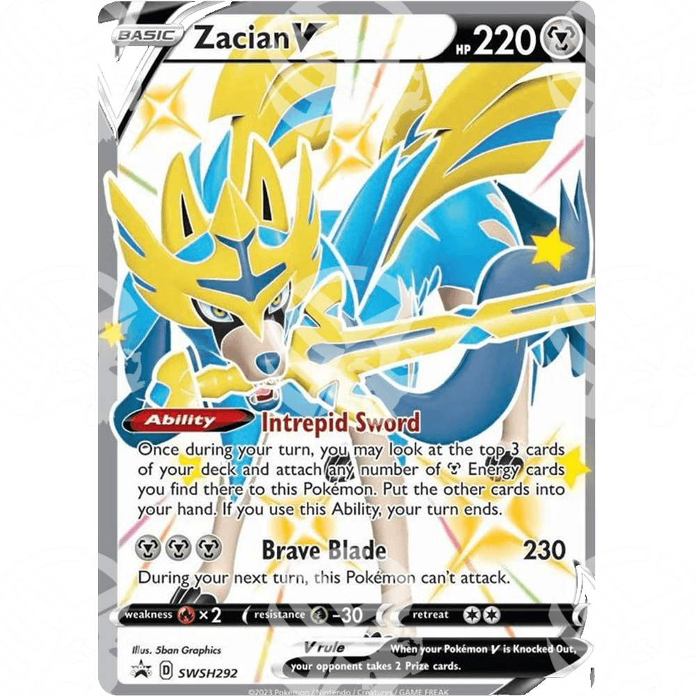 Black Star Promos - SWSH - Zacian V - SWSH292 - Warcard - Black Star Promos - SWSH - Zacian V - SWSH292 i prezzi più bassi sul mercato, solo da www.warcardshop.com! Carte singole, box, buste e mazzi.