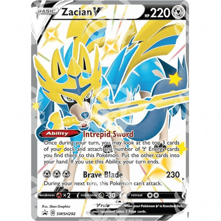 Black Star Promos - SWSH - Zacian V - SWSH292 - Warcard - Black Star Promos - SWSH - Zacian V - SWSH292 i prezzi più bassi sul mercato, solo da www.warcardshop.com! Carte singole, box, buste e mazzi.